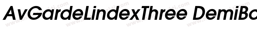 AvGardeLindexThree DemiBold字体转换